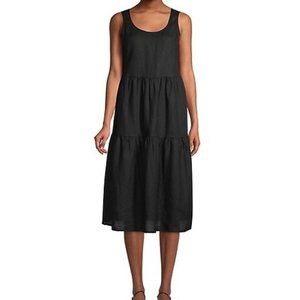 Eileen Fisher linen tiered Sundress